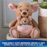Gund : Premium Plush - Disney , Kanga & Removable Roo Oh So Snuggly - 12.5"