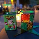 Crayola® : Holiday Magnetic Building Tiles With Glitter Expansion Pack - 14 Pcs