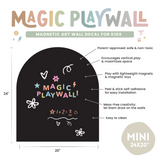 Cherrypick : MINI Magic Playwall - Arch Magnetic Art Wall Decal for Small Spaces - Midnight