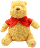 Disney - Winnie The Pooh - Medium Plush - Rose Fabric with Patch - Winnie The Pooh Collectors Edition 100th Anniversary