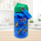 Danawares : Hot Wheels -  Plastic Water Bottle with Spout & Handle