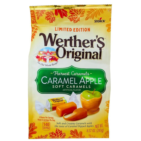 Werthers Original : Limited Edition Halloween Werther's Caramel Apple Soft Caramels - 8.57oz [BB 2/28/26]
