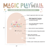 Cherrypick : Original Magic Playwall - Arch Magnetic Wall Decal for Kids - Sage Green