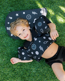 (PRE-ORDER) Cherrypick Summer : Little Swimmer Floatie - Toddler & Kids Swim Vest Floaties - Monochrome Smiley