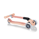 Globber : Junior 3 Wheeled Foldable Scooter With Lights - Ecologic, Peach