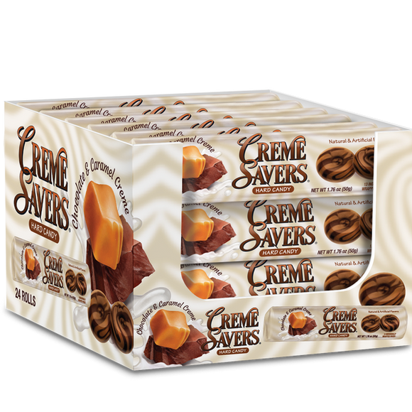 Creme Savers : Chocolate & Caramel Creme Rolls 1.76 o.z [BB 06/16/27]