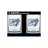 (PRE-ORDER) Toronto Blue Jays 50th Season : Limited Run - Two-Piece 16oz. Can Glass Set