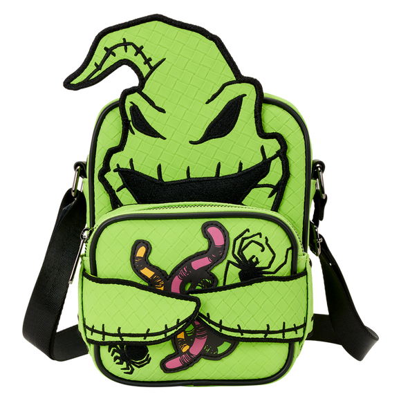 Loungefly : The Nightmare Before Christmas Oogie Boogie Glow Crossbuddies® Cosplay Crossbody Bag with Coin Bag