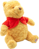 Disney - Winnie The Pooh - Medium Plush - Rose Fabric with Patch - Winnie The Pooh Collectors Edition 100th Anniversary