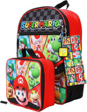 Super Mario Bros. 5 Piece 16" Backpack Set