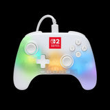 PowerA : Advantage Wired Controller for Nintendo Switch 2 with Lumectra - White