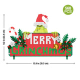 Brickcraft : How The Grinch Stole Christmas - Merry Grinchmas Sign