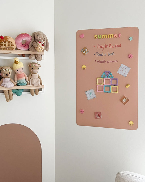 (PRE-ORDER) Cherrypick : Magic Playwall - Rectangle Magnetic Wall Decal for Kids (Assorted Colors)
