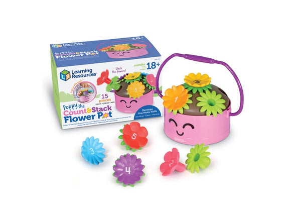 Learning Resources : Poppy the Count & Stack Flower Pot™ - Ages 18 Mos+