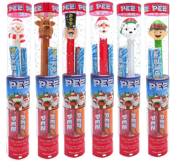Pez : Holiday Cane Tubes with 7 Refill Packs (Assorted)