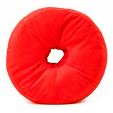 LIFESAVERS : Red Round Pillow with Hole - 10"