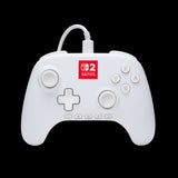 PowerA : Advantage Wired Controller for Nintendo Switch 2 with Lumectra - White