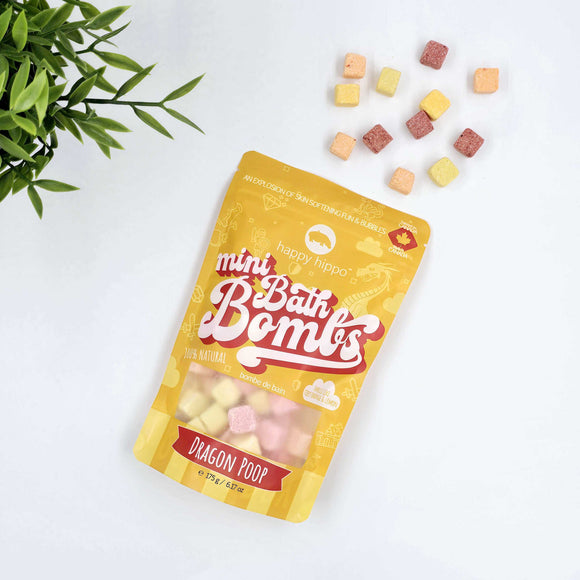 Happy Hippo : Dragon Poop - Mini Bath Bombs- Gift Bag 6.17 oz