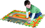 Hot Wheels : 6 Pc Tile Mega Playmat Bonus FREE Car