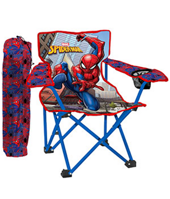 (PRE-ORDER) Danawares : Kids Spider-Man Camp Chair with Mesh Cup Holder [ALL PRE-ORDERS ARE FINAL]