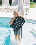 (PRE-ORDER) Cherrypick Summer : Little Swimmer Kickboard - Toddler & Kids Swim Flutter Board - Monochrome Smiley