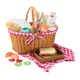 Fisher-Price : Wooden Picnic Basket & Food - Pretend Play Set For Preschool Kids, 31 Wood Pieces