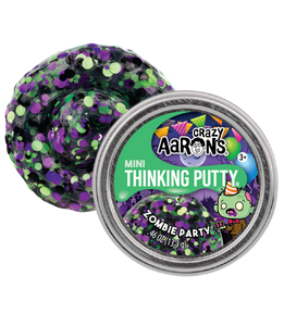 Crazy Aaron’s : Thinking Putty - Halloween Mini Glow Zombie Party - 2" Tin