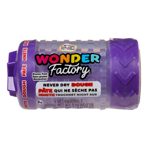 MGA : Wonder Factory - Never Dry Dough - Single with 4-In-1 Tool (Assorted Colors)