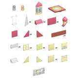 Tile Town : Bluey Heeler Home - Magnetic Tiles Playset With Figures