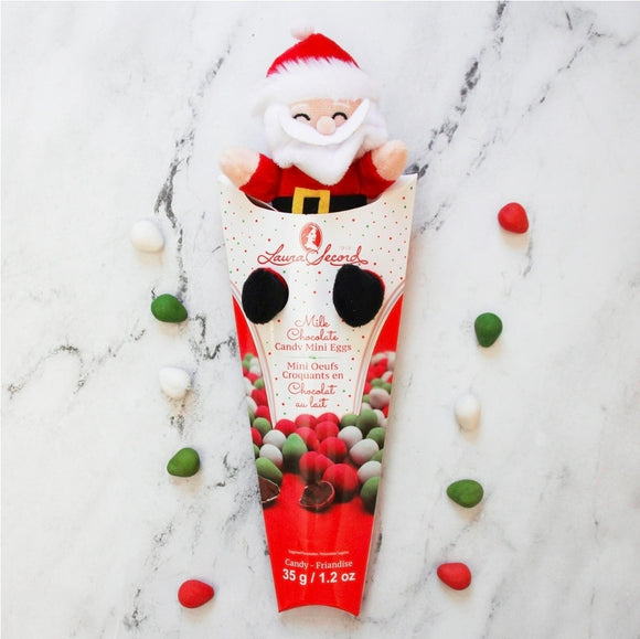 Laura Secord : Holiday Plush - Santa with Mini Eggs 35g