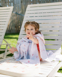 (PRE-ORDER) Cherrypick Summer : Kids Hooded Beach Poncho - Quick Dry Pool & Swim Towel - Bows & Bloom