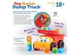 Learning Resources : Tony the Peg Stacker Dump Truck - Ages 18 Mon+