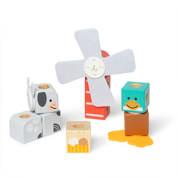 Melissa & Doug : Blockables™ Farm Friends Play Set