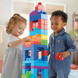 Fisher-Price Mega Bloks Big Building Bag With Storage (80 Pieces) For Toddler - Classic