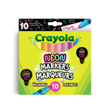 Crayola Neon Washable Markers, 10 Count