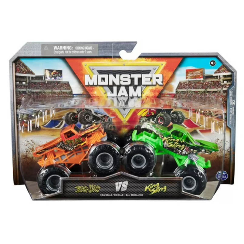 Monster Jam, 1:64 Scale Die-Cast Monster Trucks 2-Pack (Assorted