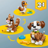 Lego : Creator 3-in-1 Cute Animals: Playful Puppy Dog