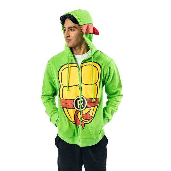(PRE-ORDER) Teenage Mutant Ninja Turtles : Raphael Cosplay Zip-up Hoodie