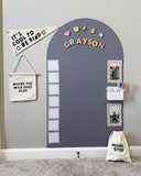 (PRE-ORDER) Cherrypick : Original Magic Playwall - Arch Magnetic Wall Decal for Kids - Stone Grey