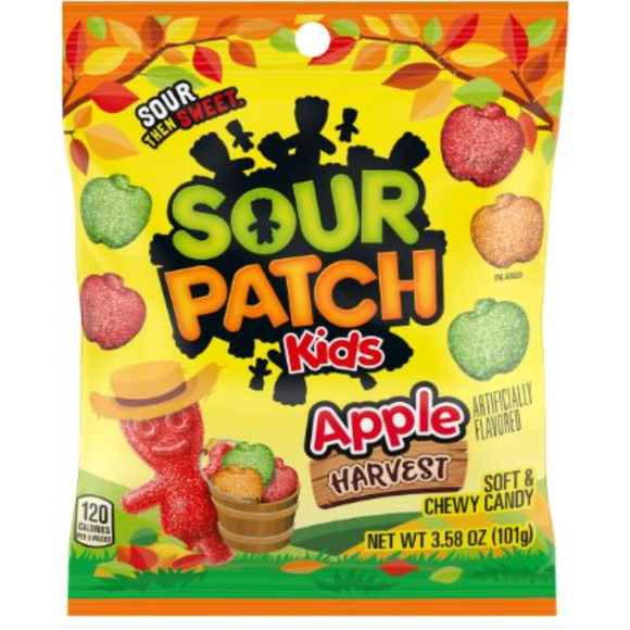 Sour Patch Kids Apple Harvest Mix Peg Bag 3.58oz [BB MAY 2026]
