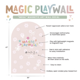 (PRE-ORDER) Cherrypick : Mega Magic Playwall - Arch Magnetic Wall Decal for Kids (Assorted Colors)