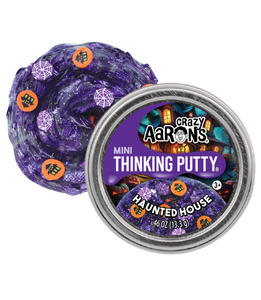 Crazy Aaron’s : Thinking Putty - Halloween Mini Glow Haunted House - 2" Tin