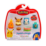 Squishmallows : Squish-a-longs Pokemon 4 Pack