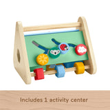 Fisher-Price Wooden Activity Triangle, 3-Sided Fine Motor Toy For Baby, 1 Wood Piece