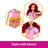 Disney Princess : Jewel Reveal Ariel Fashion Doll W/ 8 Surprises Including Gem Box & 10 Accessories