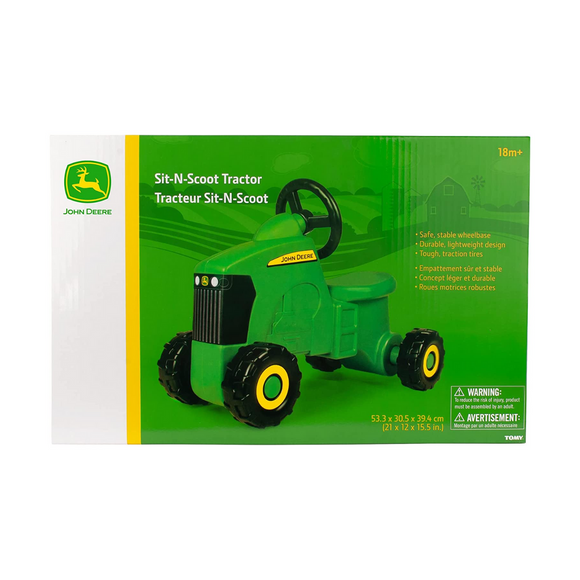 Tomy : John Deere Sit-N-Scoot Tractor - Kids' Ride On Toy