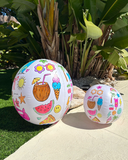 Cherrypick Summer : Design Your Own Beach Ball Kit - Summer Activity for Kids - 2 Balls Included