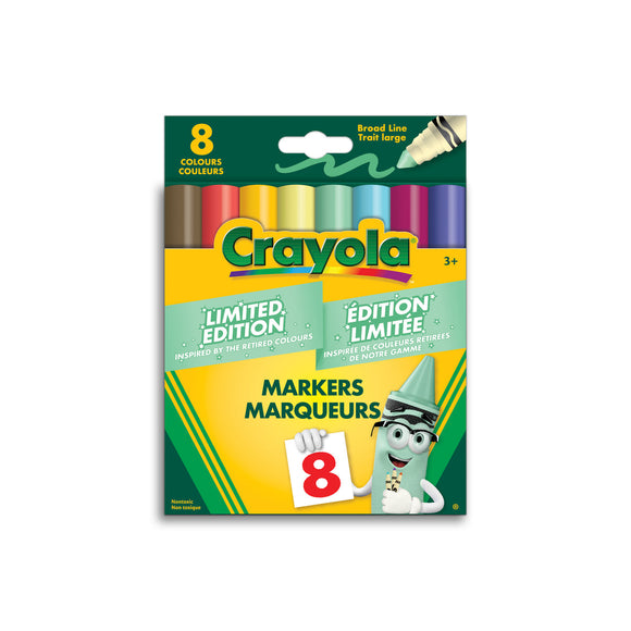 Crayola Limited Edition Broad Line Markers, 8 Count