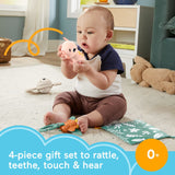 Fisher Price : So Many Senses Gift Set, 4 Baby Sensory Toys With Fine Motor Activities