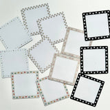 Cherrypick : Magnetic Sticky Notes (10pc Dry Erase Labels) - Monochrome Smileys